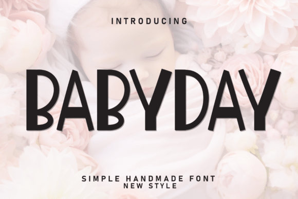 Babyday Display Font for Playful Branding and Campaign Design
