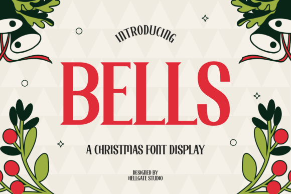 Bells Font for Festive Craft Projects