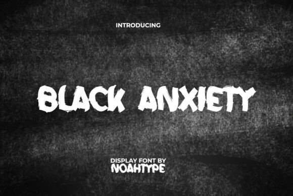 Black Anxiety Font for Bold Branding and Design