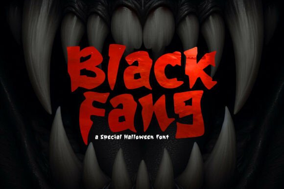 Blackfang: A Visceral Display Font for Digital Horror and Branding