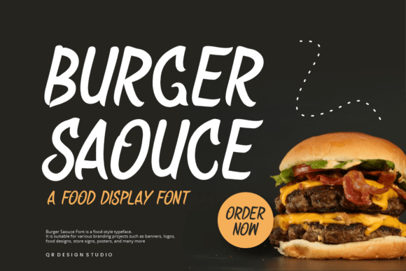 Burger Saouce Font for Bold Branding and Playful Design