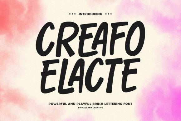 Creafo Elacte: A Playful Display Font for Bold Branding