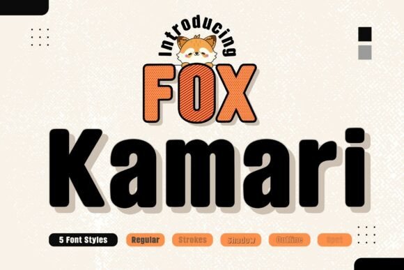 Fox Kamari – A Playful Bold Font for Creative Projects