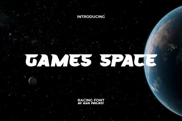 Games Space Font for Playful Branding and Eye-Catching Designs