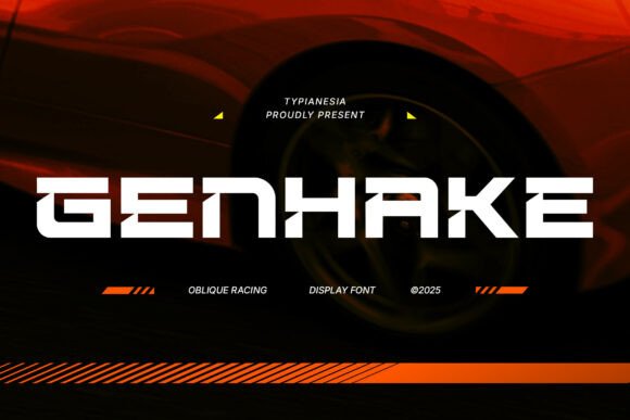Genhake: The High-Octane Display Font for Bold Branding