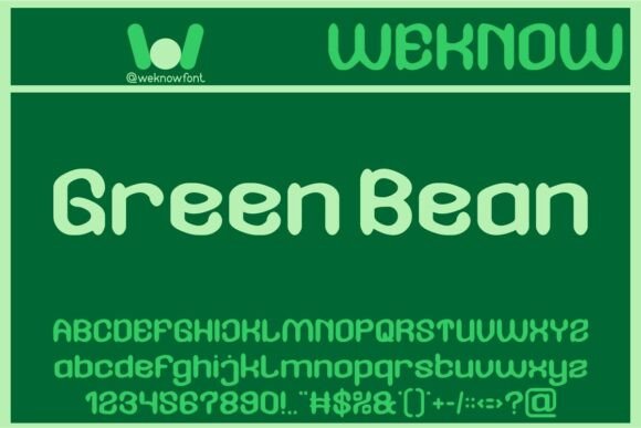 Green Bean Font: A Playful Display Typeface for Creative Projects