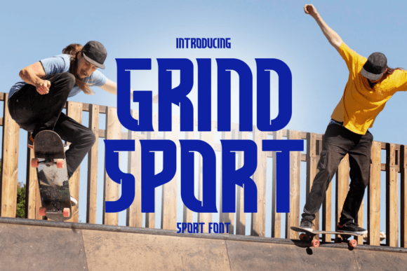 Grind Sport: A Bold Display Font for Creative Makers