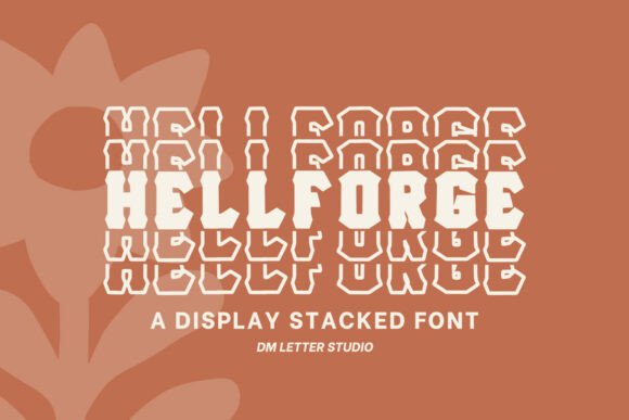 Hell Forge Stacked Font for Bold Editorial Impact