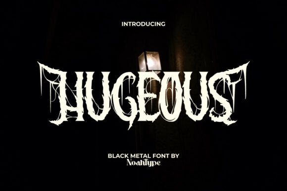 Hugeous – A Black Metal Font for High-Impact Web Design