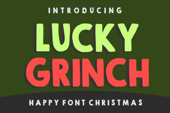 Lucky Grinch Font for Festive Editorial Design