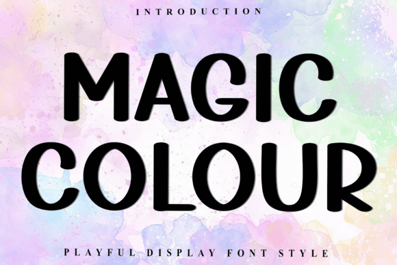 Magic Colour: A Bold Display Font for Creative Makers