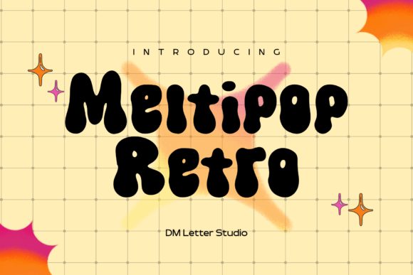Meltipop Retro Font for Nostalgic Editorial Design