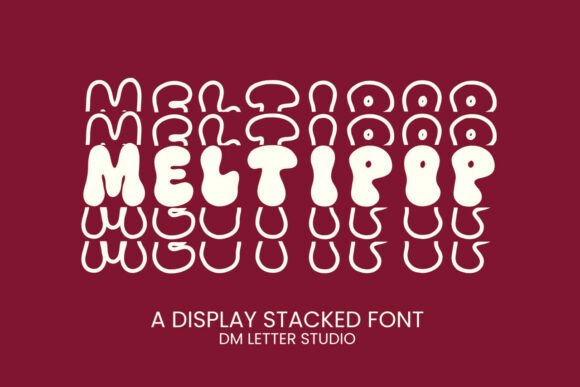 Meltipop Stacked Font for Handmade Creations