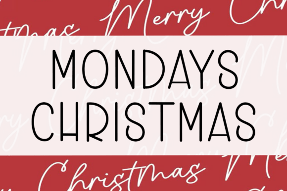 Mondays Christmas: A Handwritten Font for Bold Branding