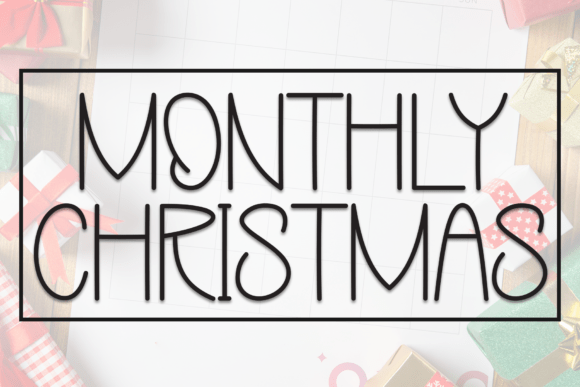 Monthly Christmas Font for a Cozy and Consistent Brand Look