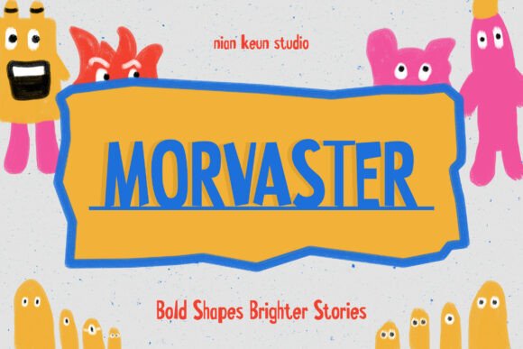 Morvaster: A Joyful Display Font for Handmade Creations