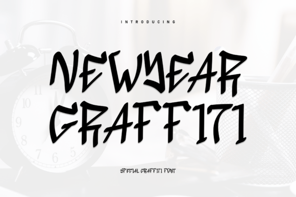 Newyear Graffiti: A Handwritten Font for Creative Makers
