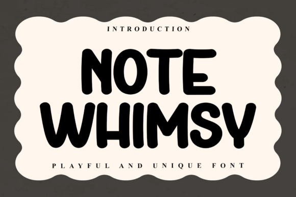 Note Whimsy: A Handwritten Display Font for Elegant Branding