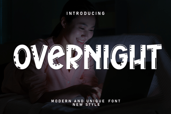 Overnight: A Handwritten Display Font for Captivating Design