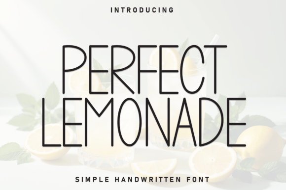 Perfect Lemonade Font for Handmade and Commercial Projects