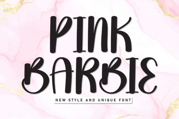 Pink Barbie Font for Playful Branding and Design