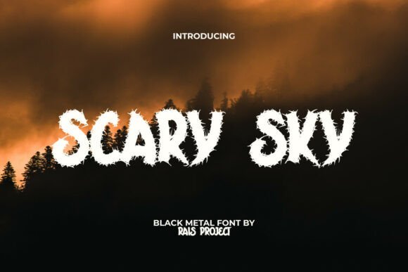 Scary Sky Font for Creepy Creativity