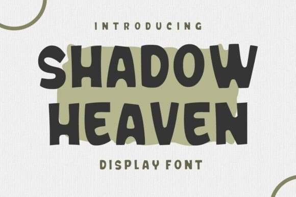 Shadow Heaven: A Playful Display Font for Creative Branding
