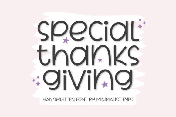 Special Thanksgiving Font for Handmade Creations