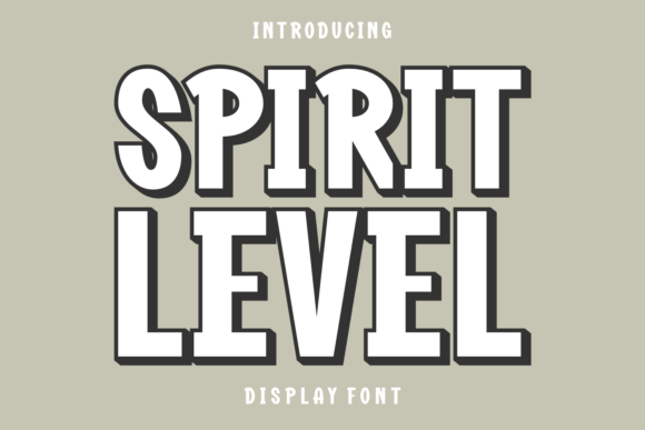 Spirit Level Font for Bold Digital Design