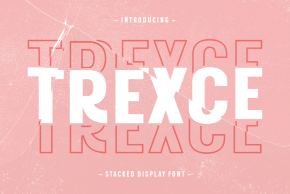 Trexce: A Playful Display Font for Friendly Editorial Design
