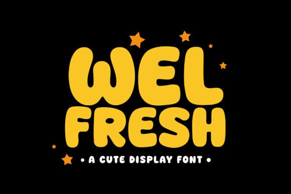 Welfresh Display Font for Web Design and Branding