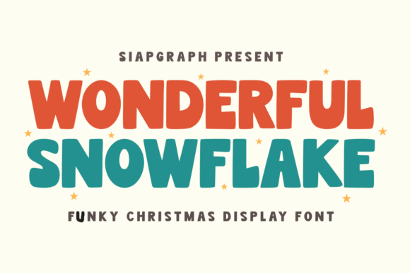 Wonderful Snowflake Font for Festive Craft Projects