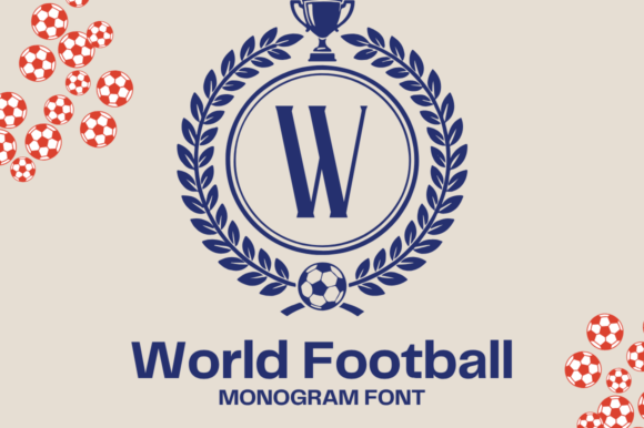 World Football Monogram: A Versatile Display Font for Sports-Inspired Branding