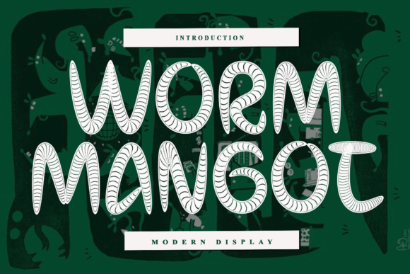 Worm Mangot: A Bold Display Font for Creative Makers
